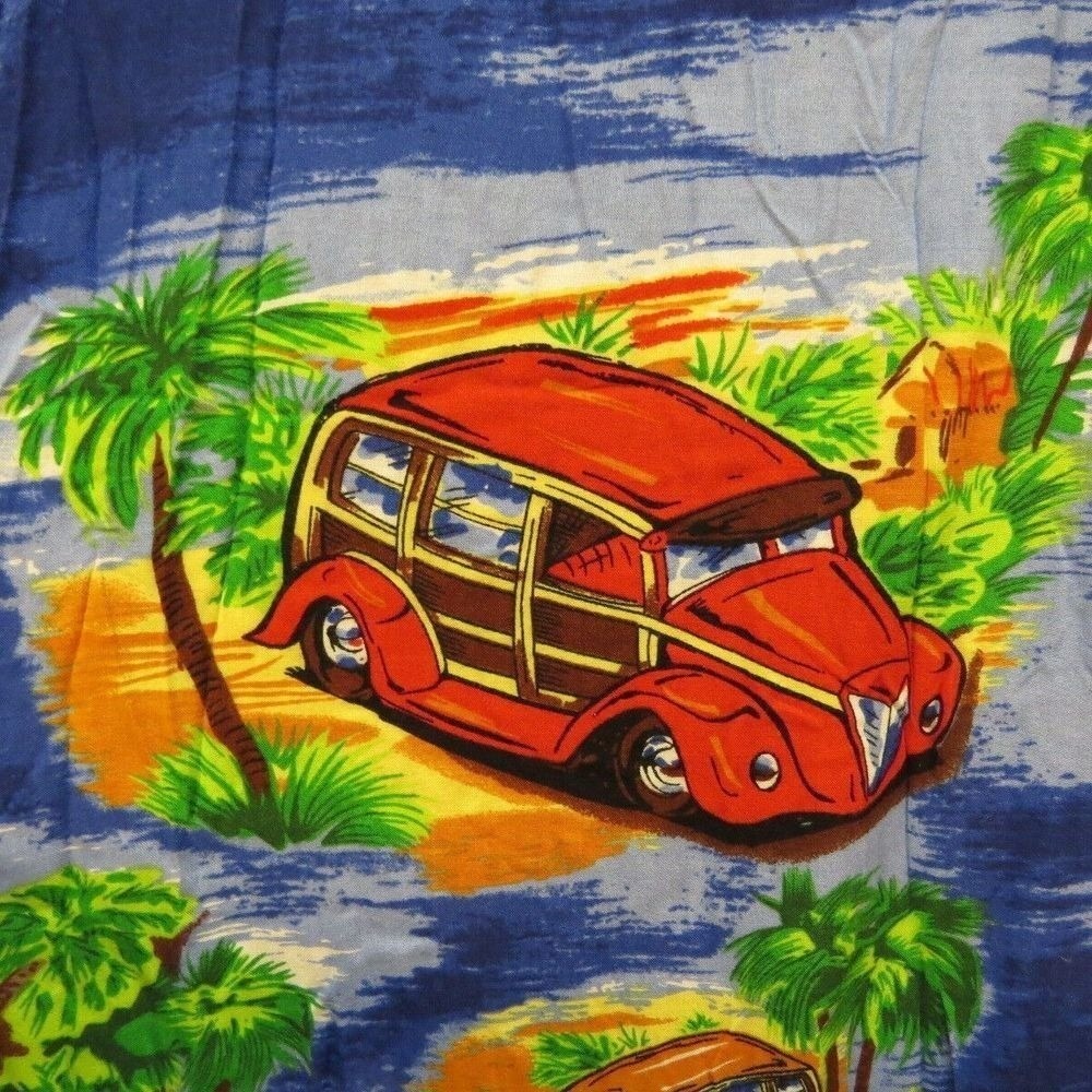 Steve & Barry's Classic Hawaiian Shirt Woody Themed Camp Surfer Car Size XL